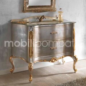 Venetian baroque style vanity unit