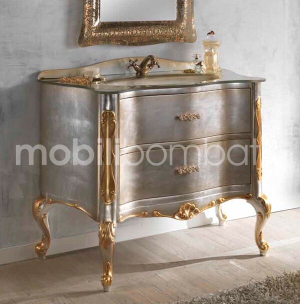 Venetian baroque style vanity unit