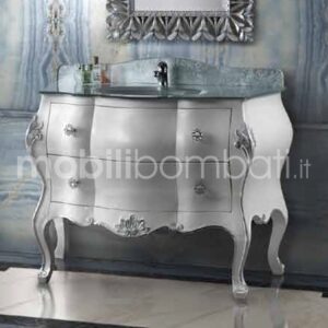 Hand-carved baroque style vanity unit