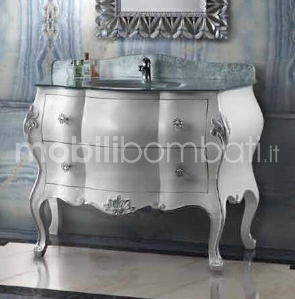 Hand-carved baroque style vanity unit