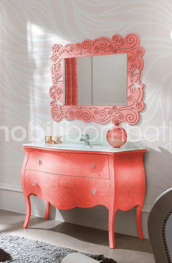Baroque style vanity unit with bas-reliefs Seabed - Image 5