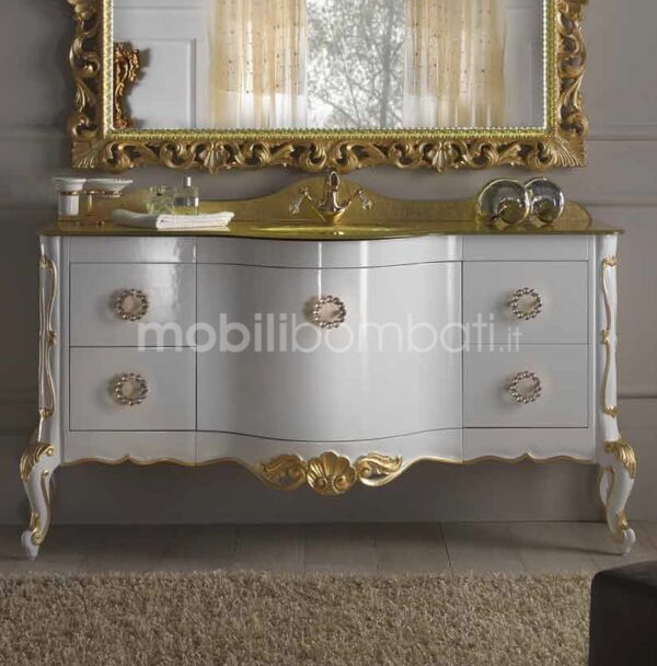 Venetian baroque style vanity unit