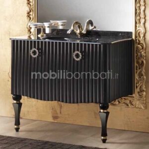 Baroque style bathroom furniture with a mirror