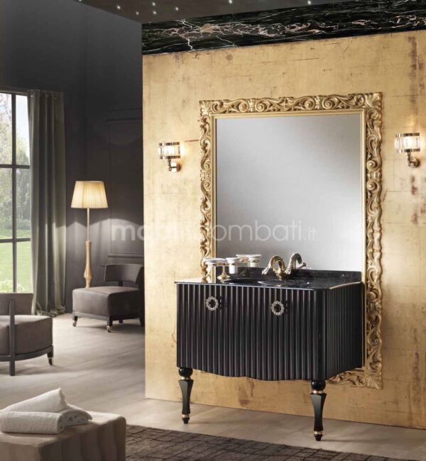 Baroque style bathroom furniture with a mirror - Image 3