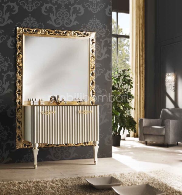 Baroque style vanity unit with a mirror - Image 4