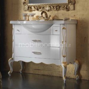 Venetian Baroque style bathroom furniture with carvings