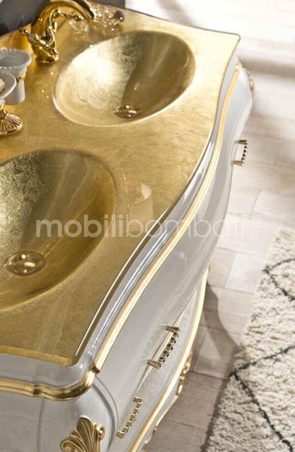Baroque style bathroom furniture with carvings - Image 2