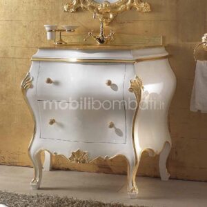 Venetian baroque style vanity unit