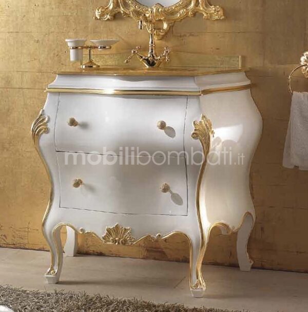 Venetian baroque style vanity unit