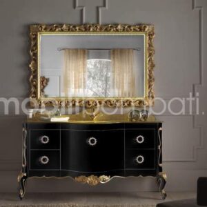 Modern baroque style vanity unit