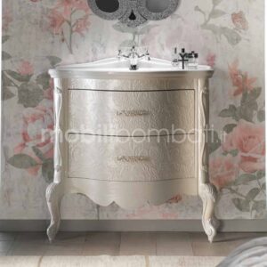 Baroque style bathroom furniture with bas-relief