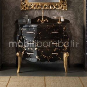 Vanity unit with marble effect
