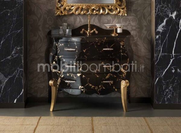 Vanity unit with marble effect
