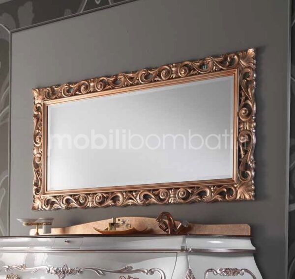 Specchio bagno in Oro Rosa