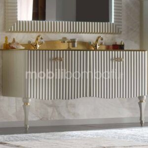 Baroque style vanity unit