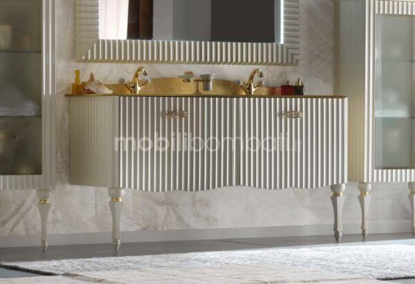 Baroque style vanity unit
