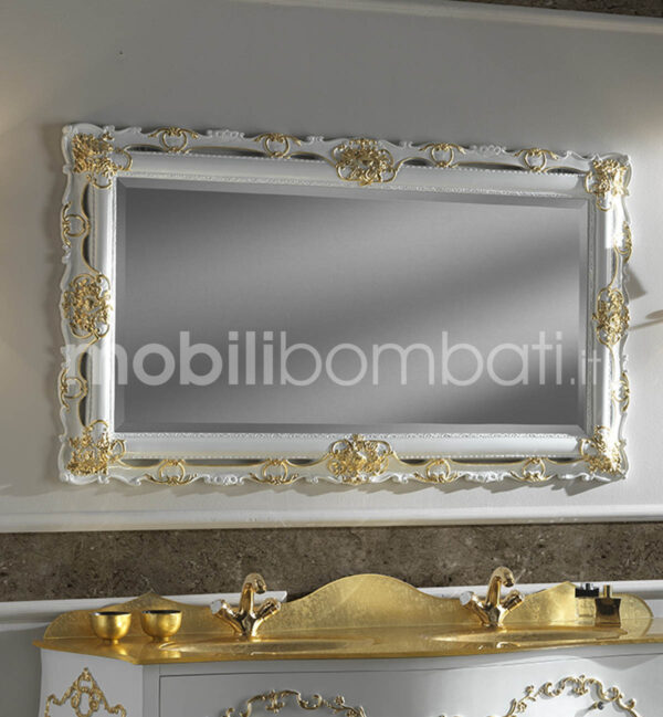 Specchio Barocco Intagliato Oro 24k