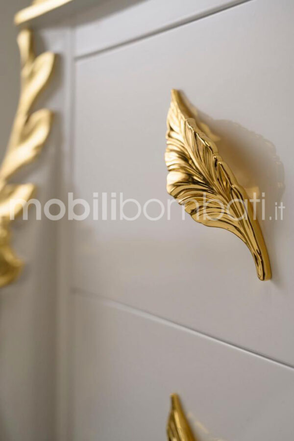 Baroque Style Vanity Unit with Leaf Shaped Handles - Image 4