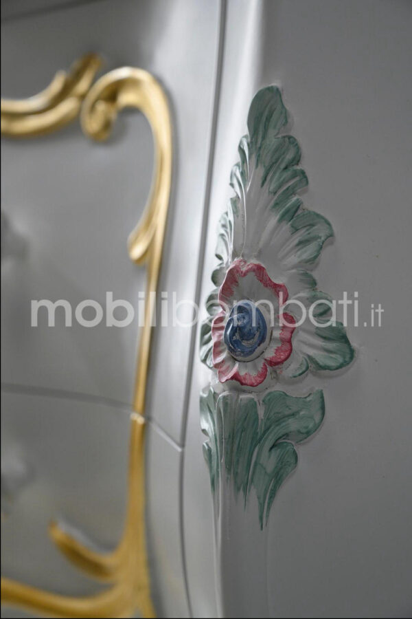 Mobile Bagno Barocco Intagliato a Mano - Image 4