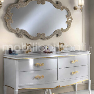 Mobile Bagno Art Decò Doppio Lavabo