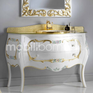 Mobile Bagno Barocco Intagliato a Mano