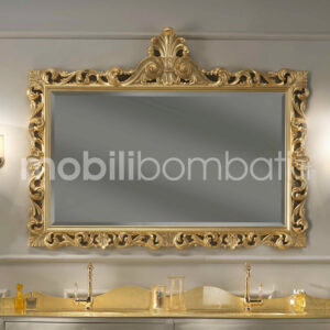 Specchio Barocco in foglia Oro
