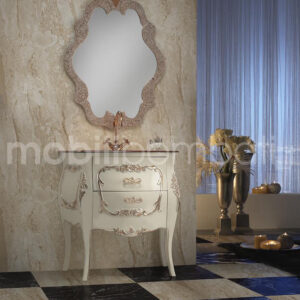 Mobile bagno stile barocco oro rosa
