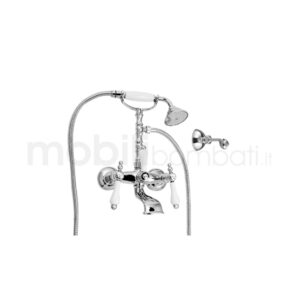 Gruppo vasca esterno con set doccia duplex - stile Classico - Made in Italy
