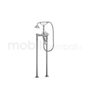 Monocomando vasca esterno con set doccia duplex esterno in stile Classico - Made in Italy