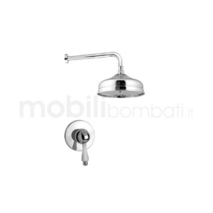 Set doccia incasso monocomando soffione ottone in stile Classico - Made in Italy