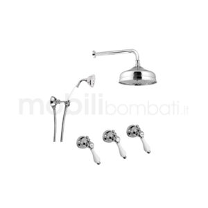 Set doccia incasso con deviatore 2 vie - stile Classico - Made in Italy