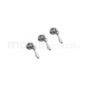 Rubinetti incasso doccia e deviatore 3 uscite - stile Classico - Made in Italy