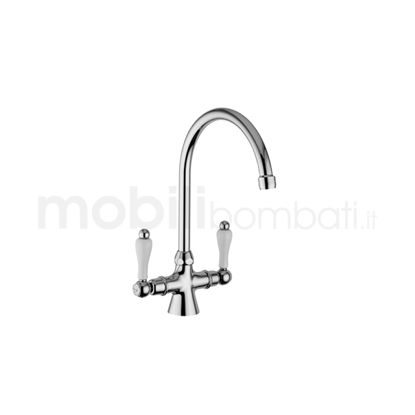 Rubinetto Bagno - Monoforo Lavabo con prolunga bocca girevole - stile  Classico - Made in Italy