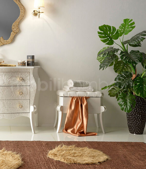 Mobile bagno stile barocco artigianale bassorilievo - Image 5