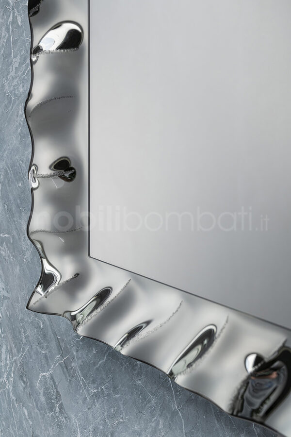Mobile bagno stile barocco bianco finiture foglia argento - Image 7