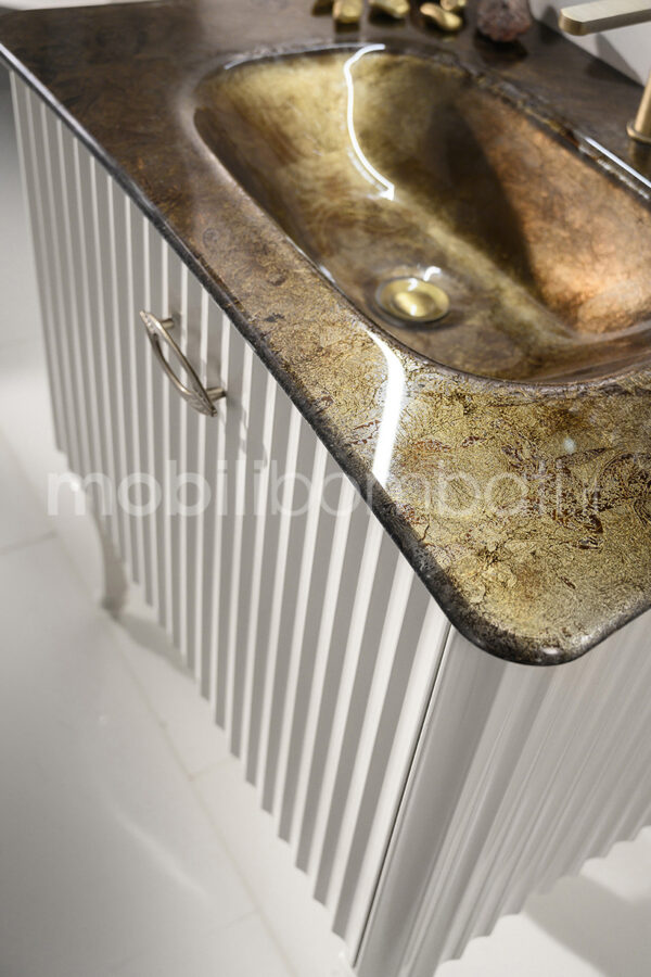 Mobile bagno scanalato artigianale - Image 2