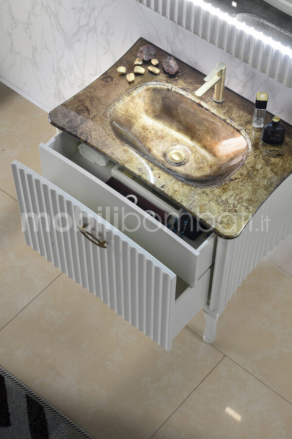 Mobile bagno scanalato artigianale - Image 5