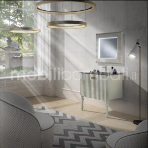 Mobile bagno scanalato artigianale