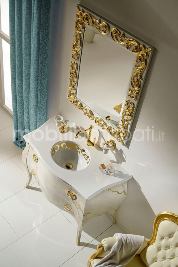 Mobile bagno stile barocco con effetto marmo - Image 5