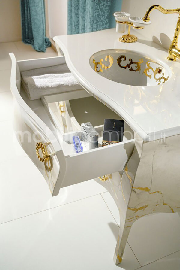 Mobile bagno stile barocco con effetto marmo - Image 4
