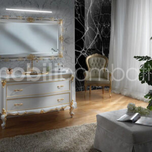 Bagno bombato stile barocco