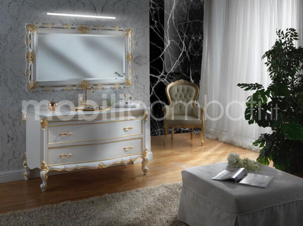 Bagno bombato stile barocco