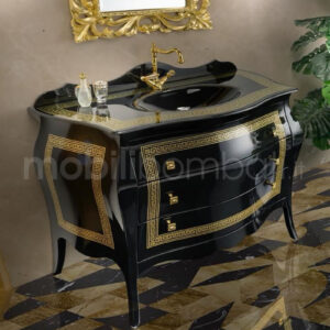 Mobile bagno nero lucido