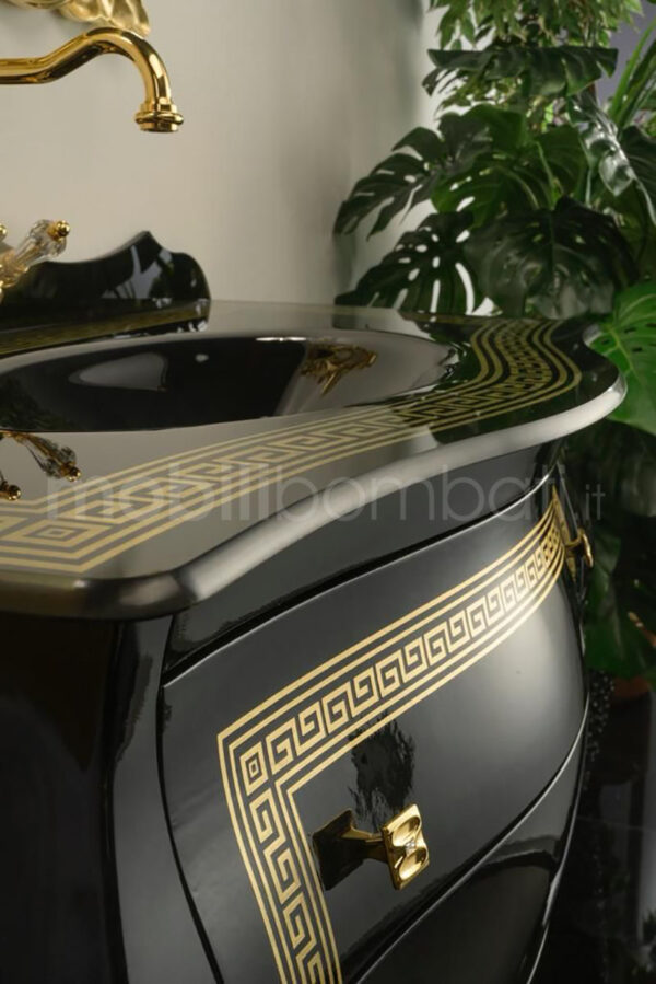 Mobile bagno nero lucido - Image 3