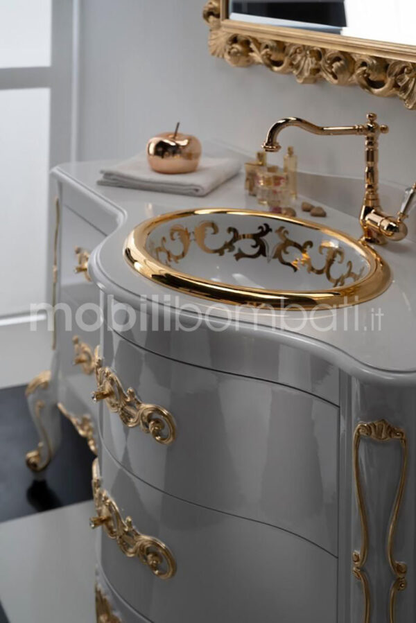 Mobile bagno bianco stile barocco - Image 5