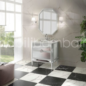 Mobile bagno specchio inciso