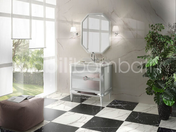 Mobile bagno specchio inciso
